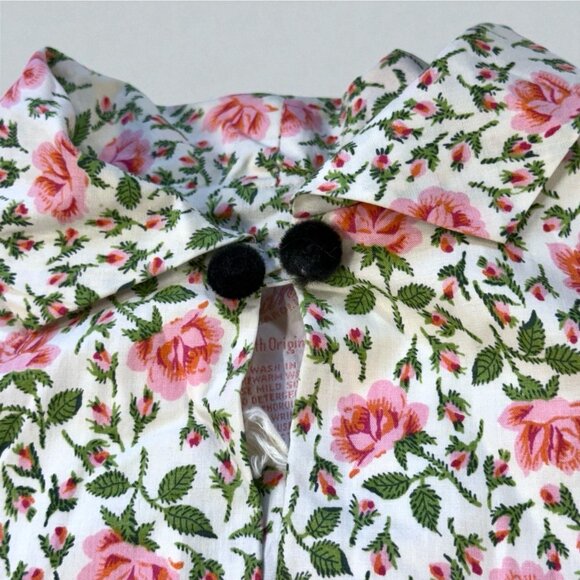 Vintage Child’s Rose Print Dressing Robe 60s RUTH ORIGINALS - Picture 4 of 8